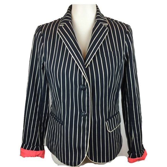 GAP Jackets & Blazers - Gap Academy Cotton Blazer Navy Pinstripe Size 4